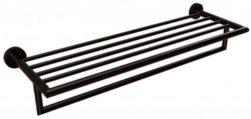 Etagère porte-serviette en laiton noir DARK 55 x26,5 x12 cm