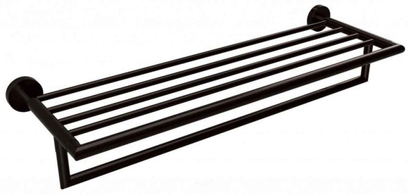 Etagère porte-serviette en laiton noir DARK 55 x26,5 x12 cm