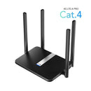 Cudy LT500 wireless router Fast Ethernet Dual-band (2.4 GHz / 5 GHz) 4G Black