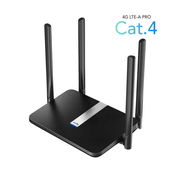 Cudy LT500 wireless router Fast Ethernet Dual-band (2.4 GHz / 5 GHz) 4G Black