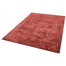Tapis de salon en viscose fait main titane