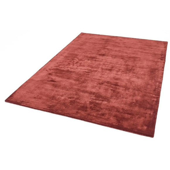Tapis de salon en viscose fait main titane