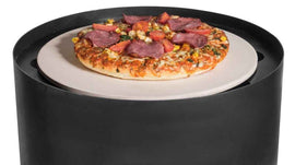 Cheminée d’extérieur en acier noir TUBA 40x40x132 cm