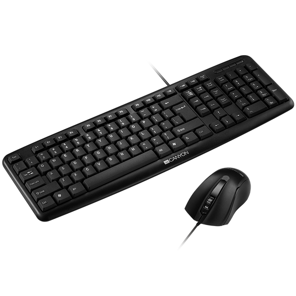 CANYON SET-1 Clavier + souris filaires EN/RU Noir