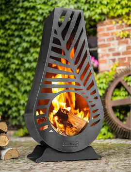 Cheminée d’extérieur en acier LIMA 50x33x108 cm