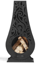 Cheminée d’extérieur en acier HAWANA 50x33x108 cm