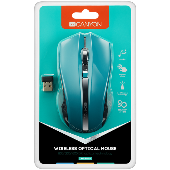 Souris canyon mw-5 sans fil verte
