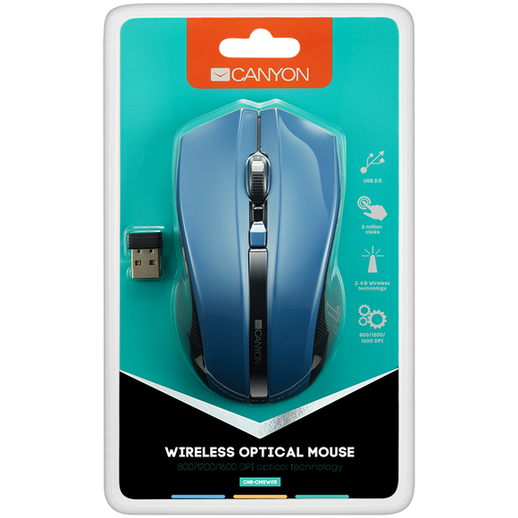 Souris CANYON MW-5 sans fil bleue