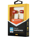 CANYON headphones SEP-4 Mic Flat 1.2m Red