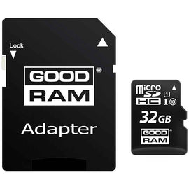 Goodram 32GB microSDHC class 10 UHS I + Adapter