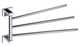 Porte-serviette triple pivotant mural NIKI 35 x17,5 x4,2 cm