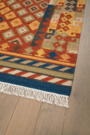 Tapis kilim orient tissé main en laine SIVA-3