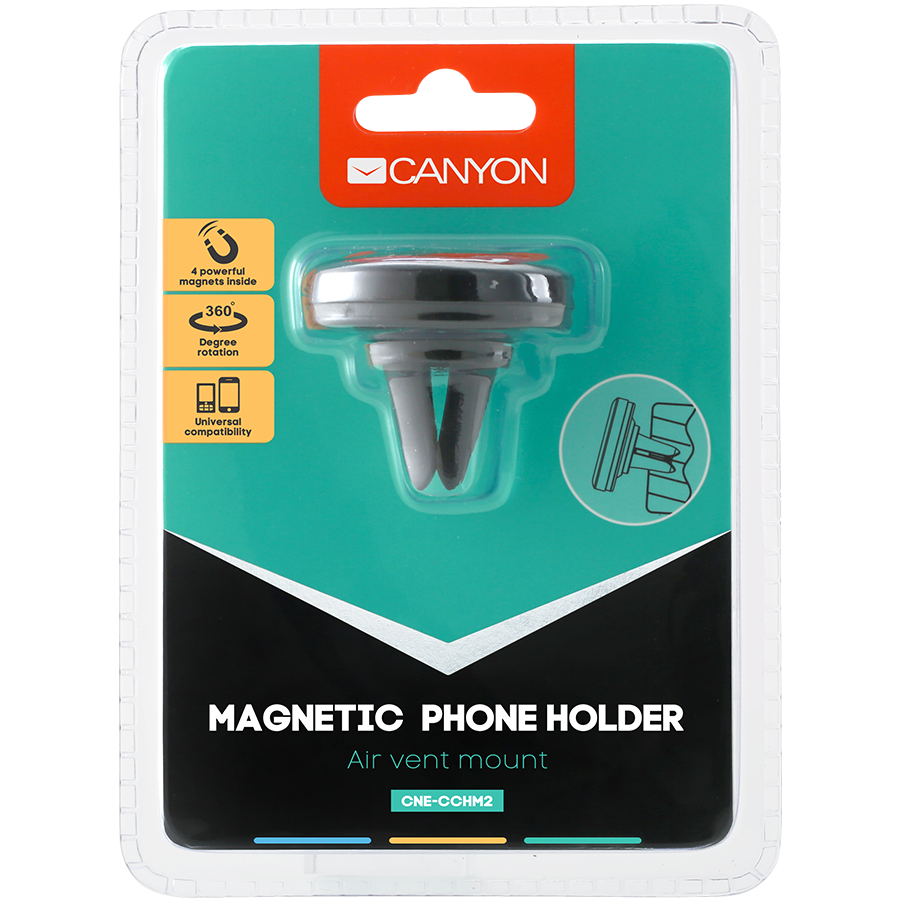 Support voiture canyon ch-2 vent magnétique noir