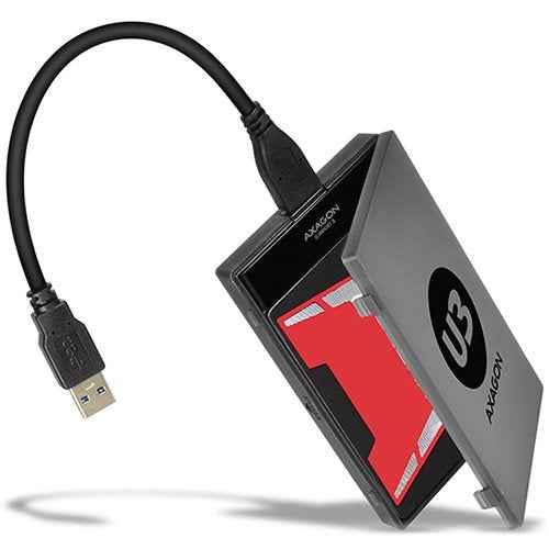 Adaptateur externe pour disque dur AXAGON ADSA-1S6 USB 3.0 - SATA 6G UASP avec étui