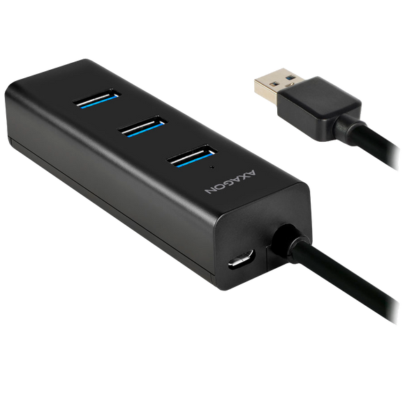 AXAGON Four-port USB 3.0 hub with fast charging and power support | HUE-S2B