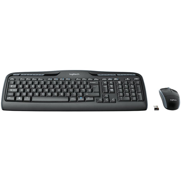 Logitech MK330 | Keyboard and Mouse Set | Wireless | Mouse included | US International | Black
