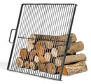 Grille de cuisson carrée pour brasero en acier