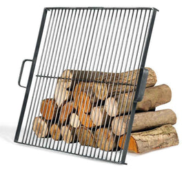 Grille de cuisson carrée pour brasero en acier