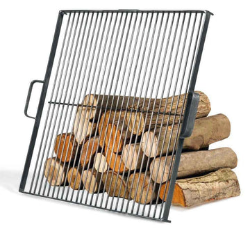 Grille de cuisson carrée pour brasero en acier