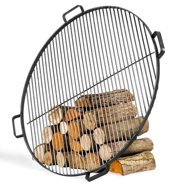 Grille de cuisson ronde en acier avec 4 poignées