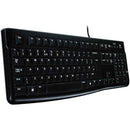 Clavier filaire LOGITECH K120 - NOIR - USB - US INT'L - EER