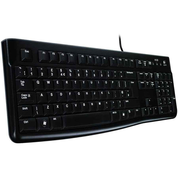 Clavier filaire LOGITECH K120 - NOIR - USB - US INT'L - EER