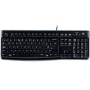 LOGITECH K120 Corded Keyboard - BLACK - USB - US INT'L - EER