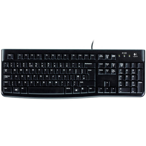 LOGITECH K120 Corded Keyboard black USB (US) | Logitech