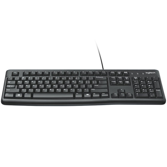 Clavier filaire LOGITECH K120 - NOIR - USB - US INT'L - EER