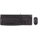 Logitech | Desktop MK120 | Wired keyboard | USB | Mouse included | US | Black-1