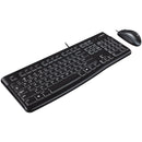 Logitech | Desktop MK120 | Wired keyboard | USB | Mouse included | US | Black-4