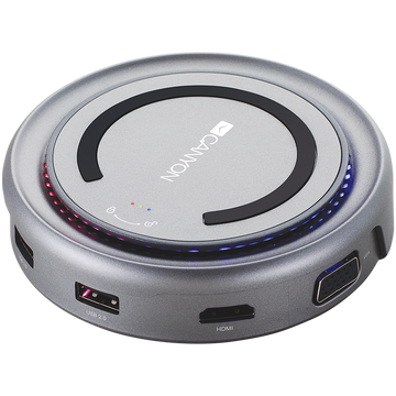 CANYON hub DS-7 7in1 USB-C Wireless Space Grey