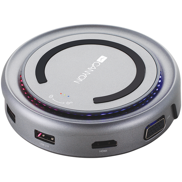 CANYON hub DS-7 7in1 USB-C Wireless Space Grey