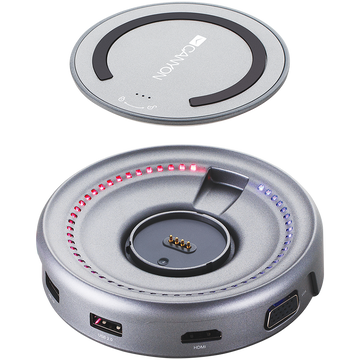CANYON hub DS-7 7in1 USB-C Wireless Space Grey