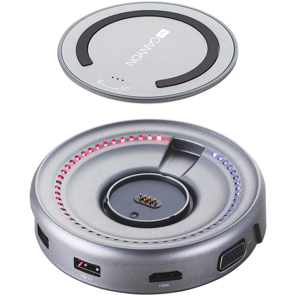 CANYON hub DS-7 7in1 USB-C Wireless Space Grey