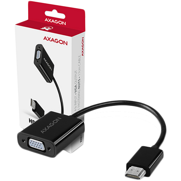 AXAGON | RVH-VGN, HDMI - VGA Reduction Adapter | 0.15 m