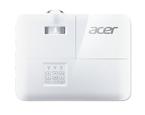 Projecteur dlp courte focale acer s1286h xga 1024x768 3500ansi 2800 eco 20000:1 32db 24db eco hdmi mhl d-sub composite audio