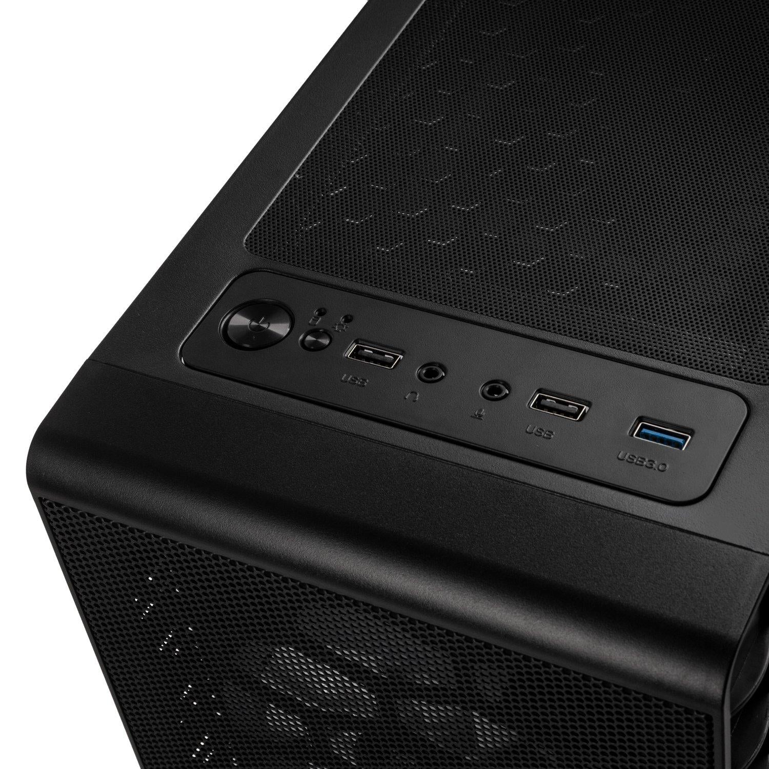 Boîtier tour moyenne Kolink Observatory Lite Mesh RGB - noir