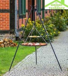 Trépied VIKING avec double grille en acier