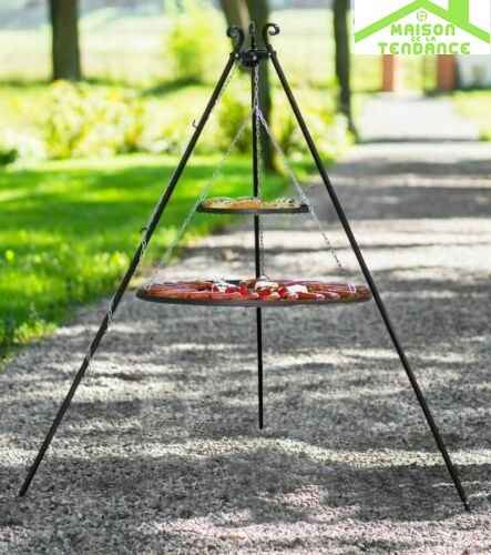 Trépied VIKING avec double grille en acier