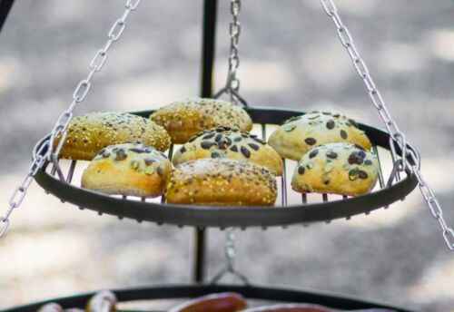 Trépied VIKING avec double grille en acier