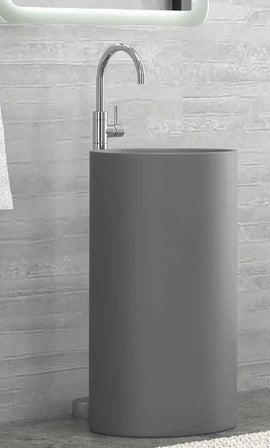 Lavabo totem MILOS 82x44 cm en solid surface