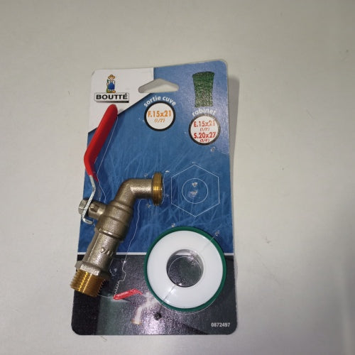 Ecost Customer Return "Boutté" 0872497 Tank Passage Kit Brass, 1/4 Turn Tap
