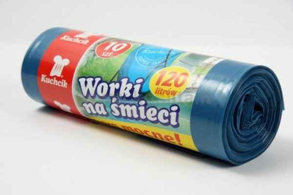 Sacs poubelles, 120 l/10 pièces, 30 microns