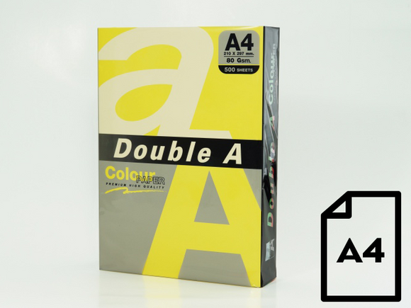 Colour paper Double A, 80g, A4, 500 sheets, Rainbow 5, 5 Colors
