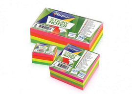 Sticky Notes Forpus, Neon, 75x75mm, assorted, cube (1x320) 0717-112