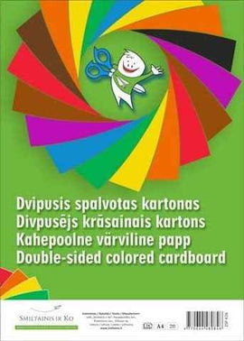 Cardboard SMLT, A4, 190 g, color, both sided, (16) 0708-100