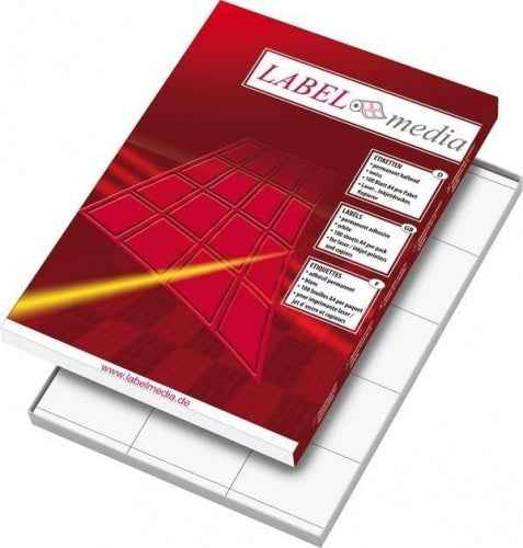 Étiquettes adhésives LabelMedia, A4, Blanc, 210 x 148,5 mm, (2) (100 feuilles) 0707-751