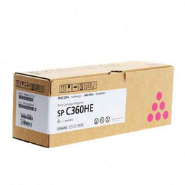 Ricoh SP C360HE (408186) Toner Cartridge, Magenta