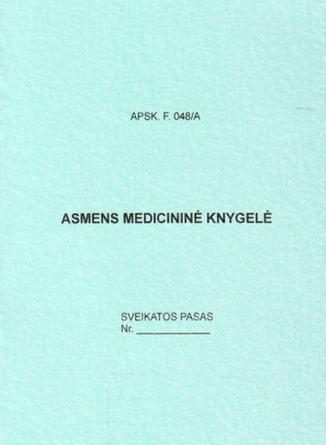 Personal health card, A6